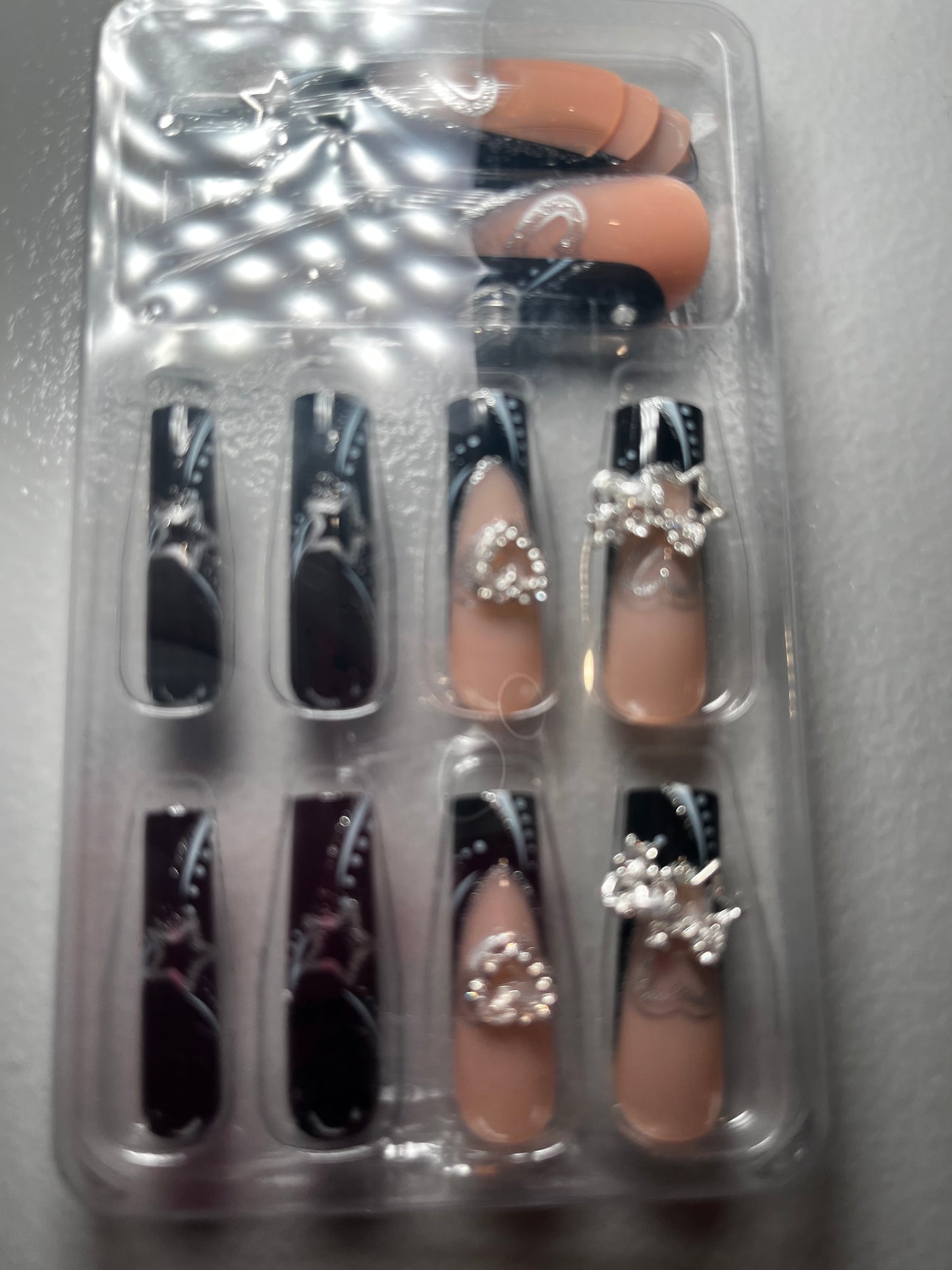 Black Shiny Star Set