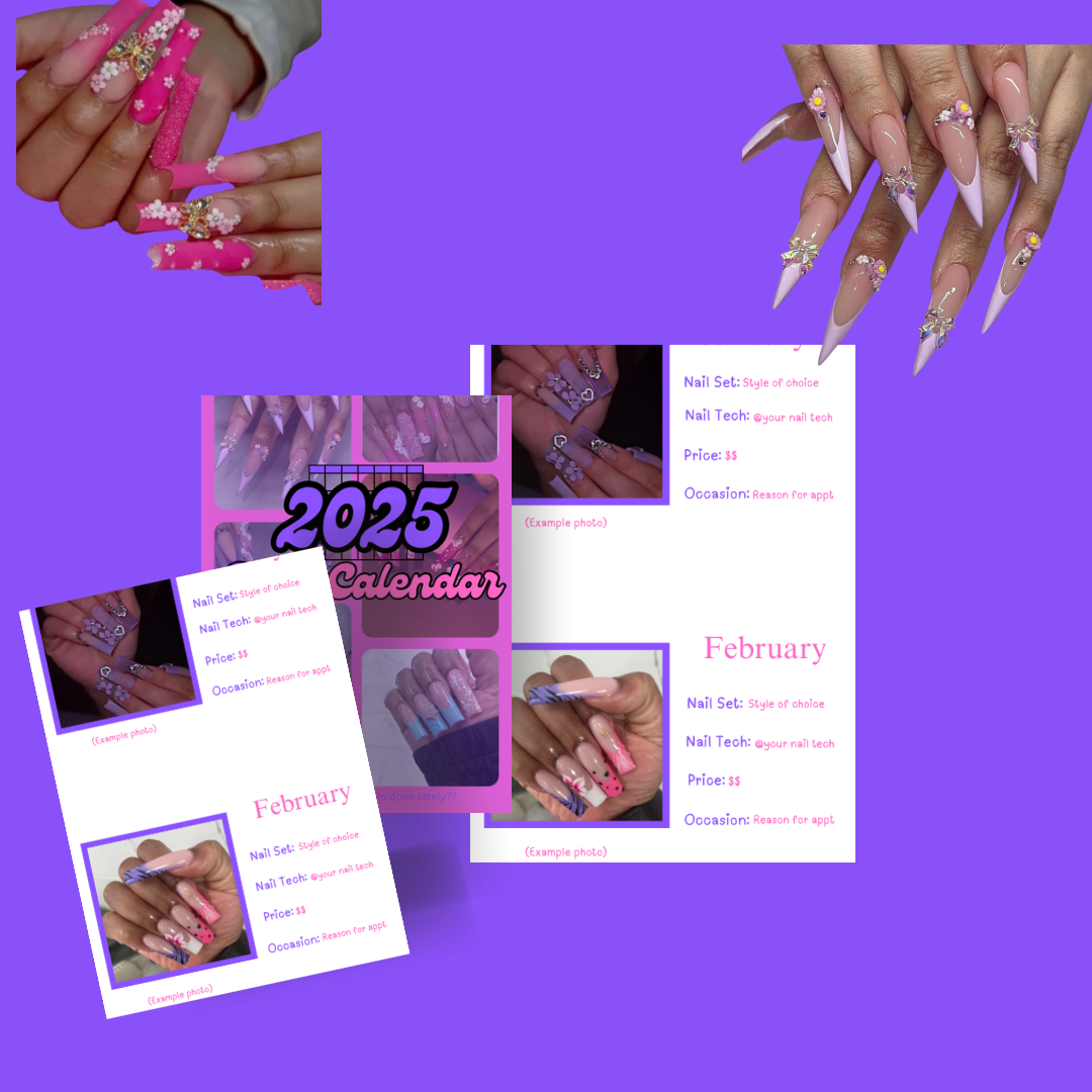 2025 Digital Nail Calendar