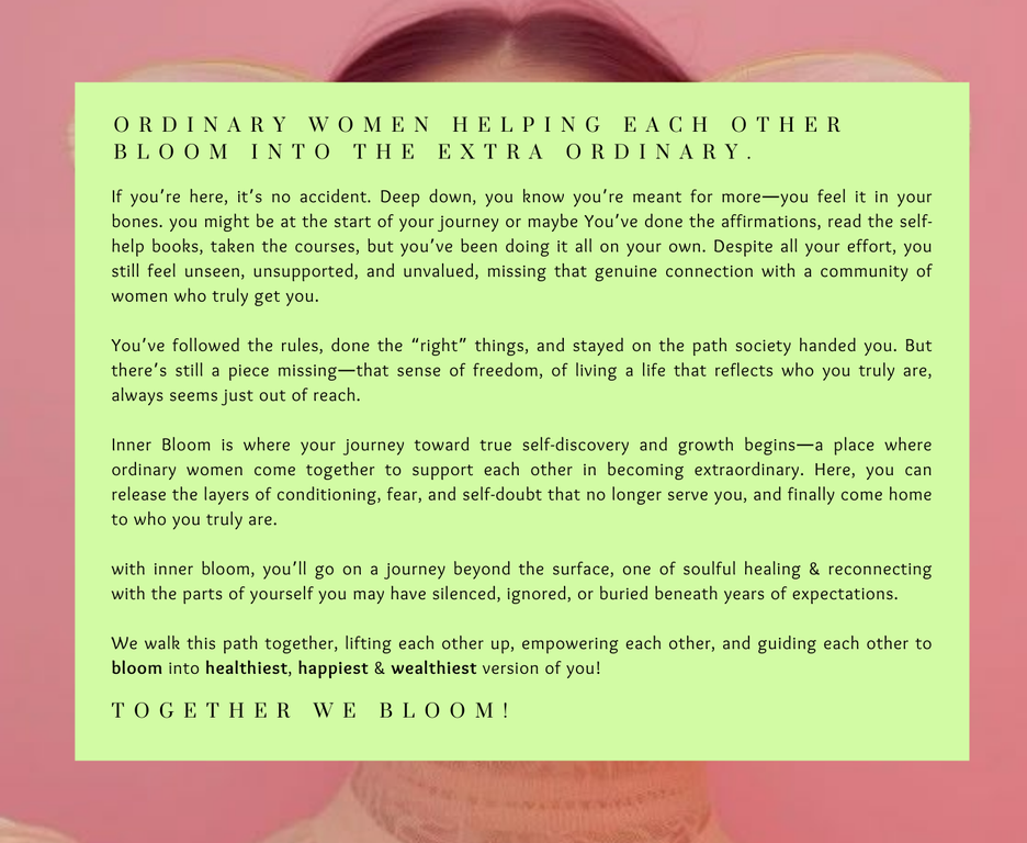 Inner Bloom is the first Women's Wealth & Wellbeing Academy with Master Resell Rights.