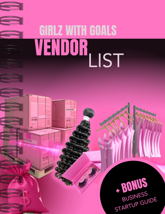 Girlz with Goals Vendors List (with PLR)