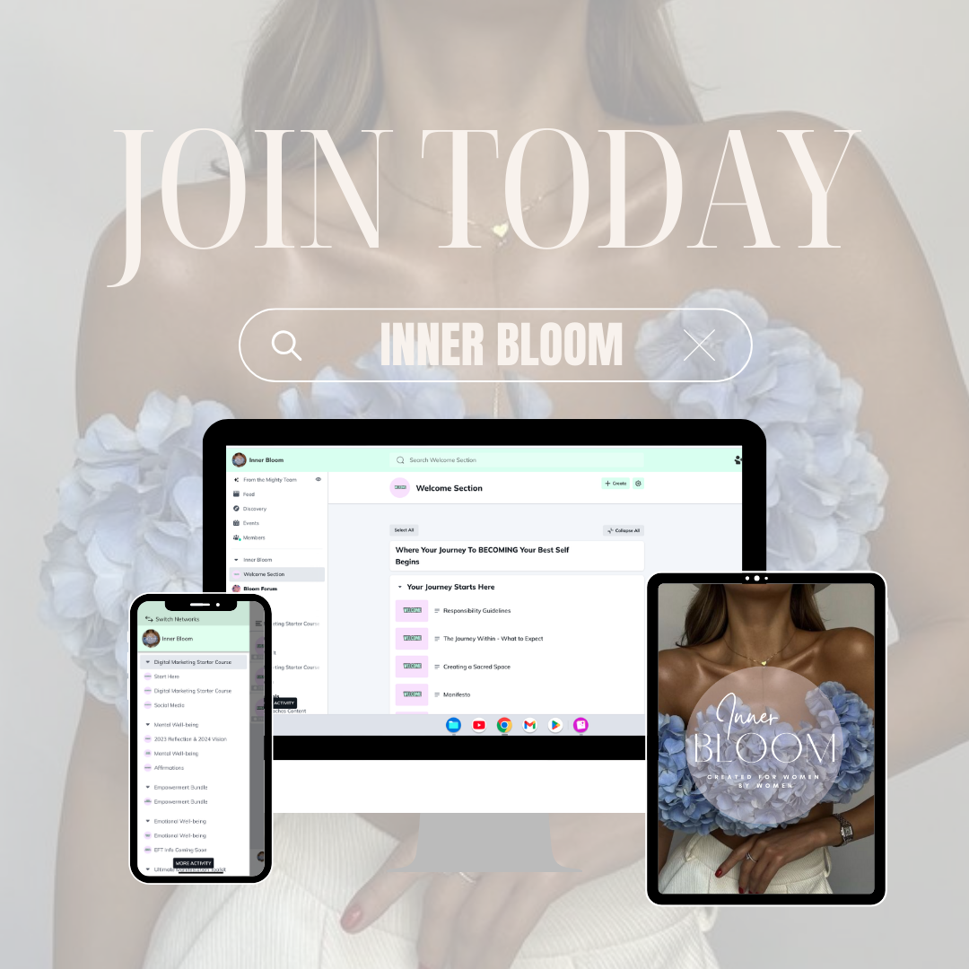 Inner Bloom is the first Women's Wealth & Wellbeing Academy with Master Resell Rights.